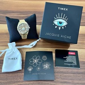 LIKE NEW - FULL SET TIMEX X JA LEGACY TIGER'S EYE TRIBE EYE WATCH